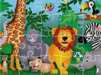 King of Jungle Jigsaw Puzzle Game
