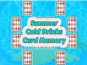 Summer Cold Drinks Card Memory Online Puzzle Game